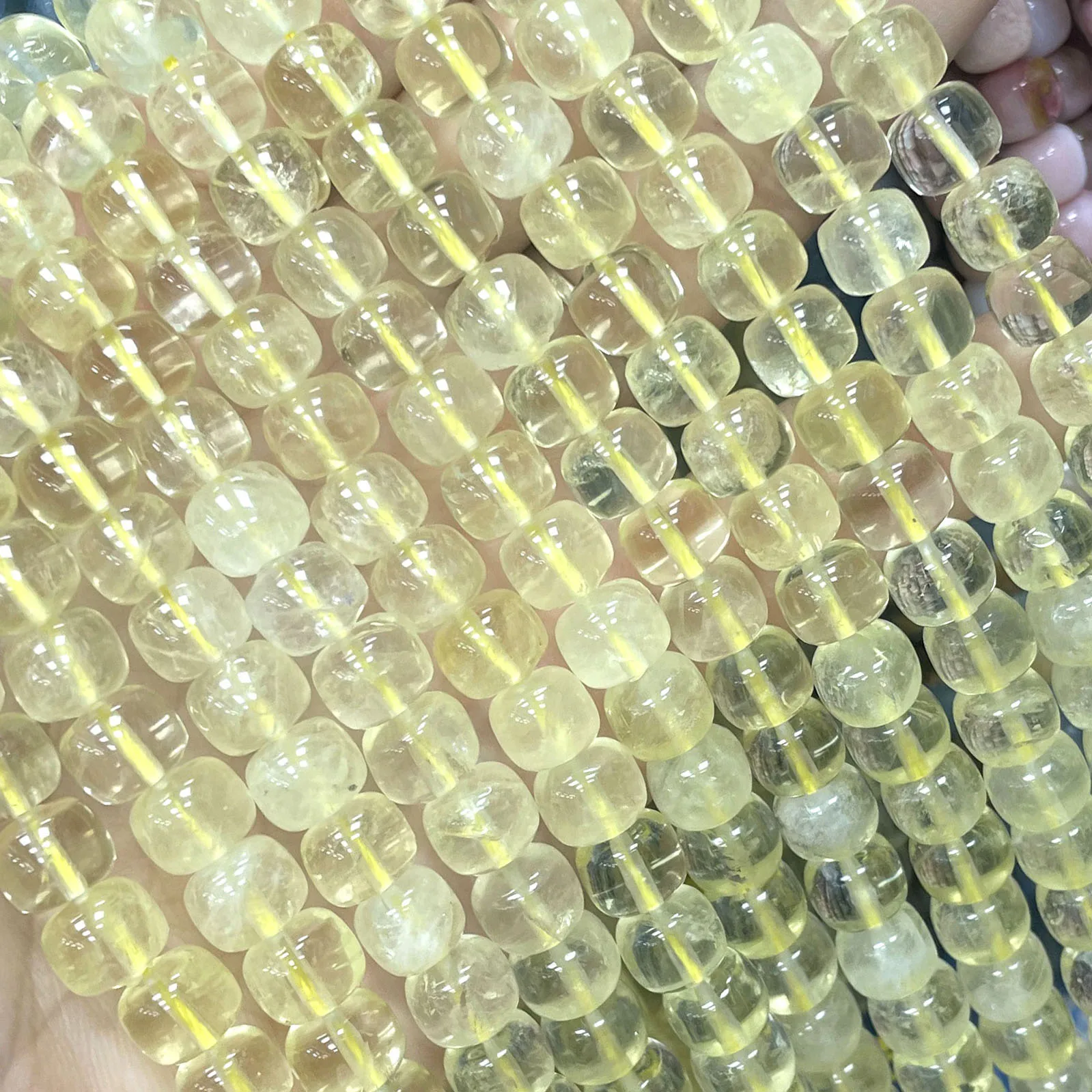 7X8MM Natürliche Edelsteinperlen Vintage Citrin Aquamarin Apatit Lose Zwischenperlen für Schmuckherstellung DIY Armband Anhänger Zubehör – Detail 19