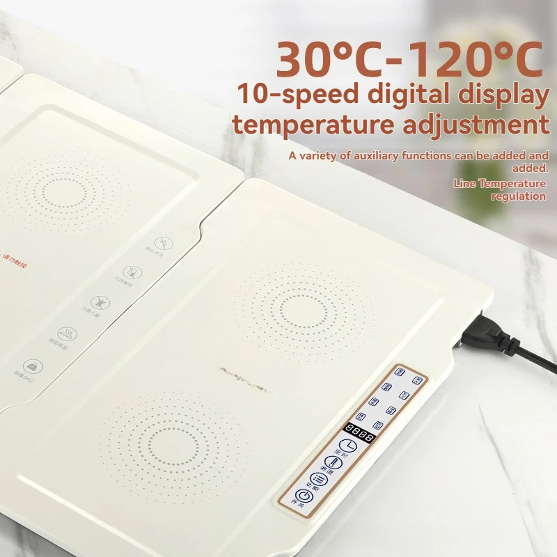 Smart Warming Board, Portable Hot Dish, Multi-functional Meal Insulation Board, Foldable Warming Dish Mat, Can Be Heated