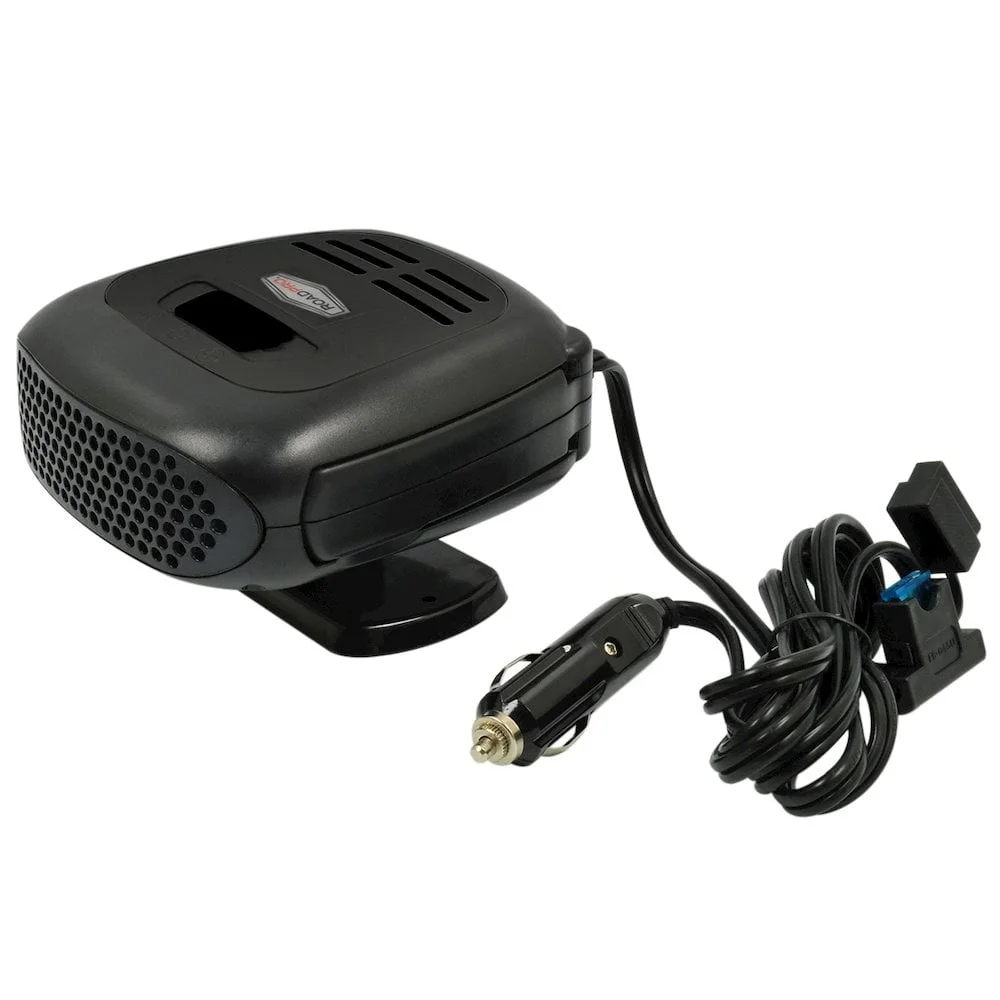 

12V Car Heater Fan Defroster Portable Electric Heater Adjustable Rotating Base 6ft Cord Window Defogger Winter Driving