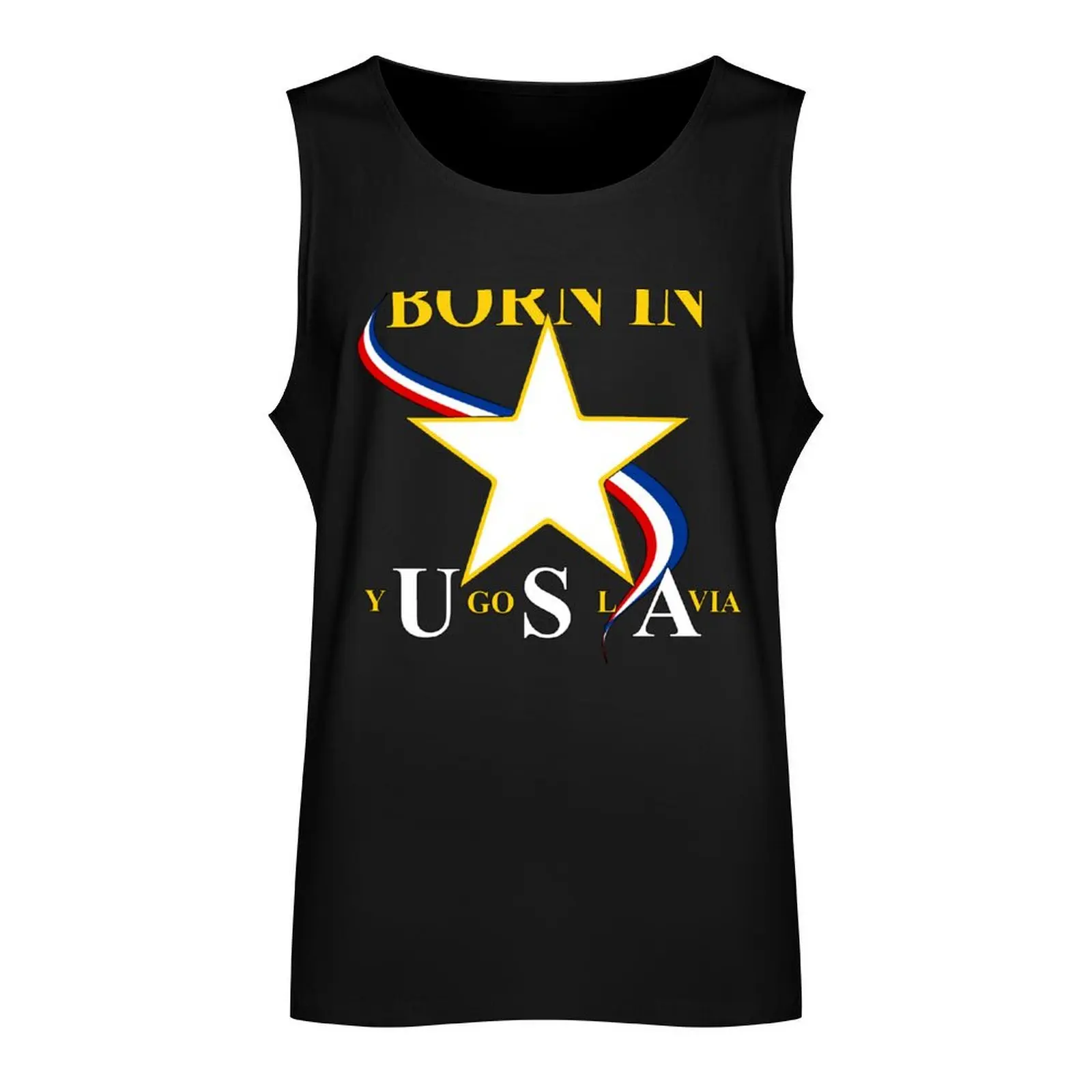 Born in Yugoslavia USA Tank Top quick-drying t-shirt Gym wear