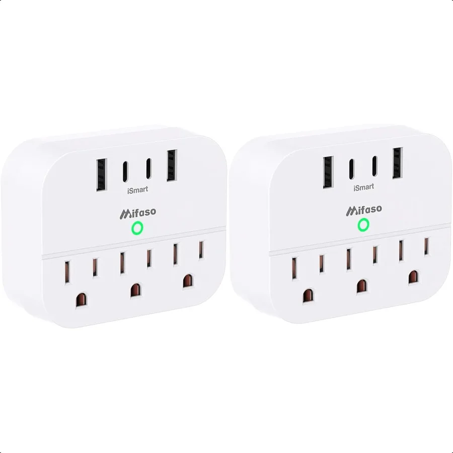 

2 упаковки Cruise Ship Columbals Cruise Power Strip со складным разъемом Travel Columbals с удлинителем розетки USB C без защиты от перенапряжения M