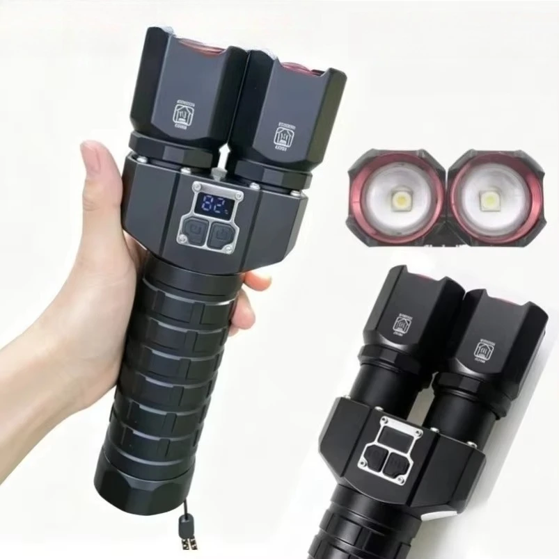 2027    Rechargeable Strong Light Flashlight Outdoor Portable Long Endurance Multi Functional Remote Emergency Flashlight