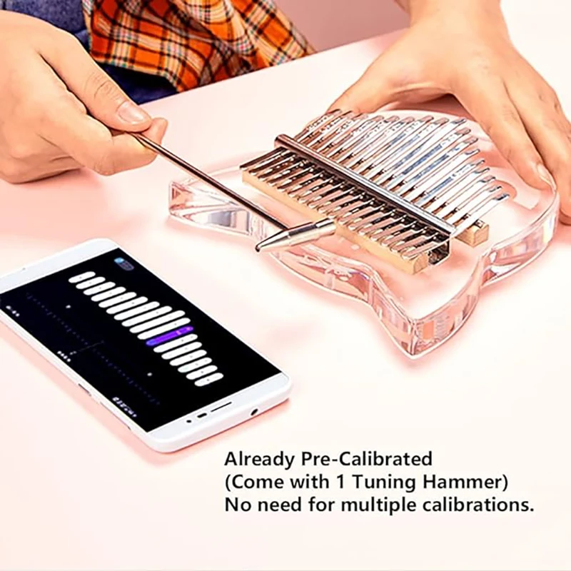 Kalimba Professional Thumb Piano Chromatic Transparent Kalimba Beginner 17/21 Keys Keyboard Musical Instrument Kalimba Thumb Pia