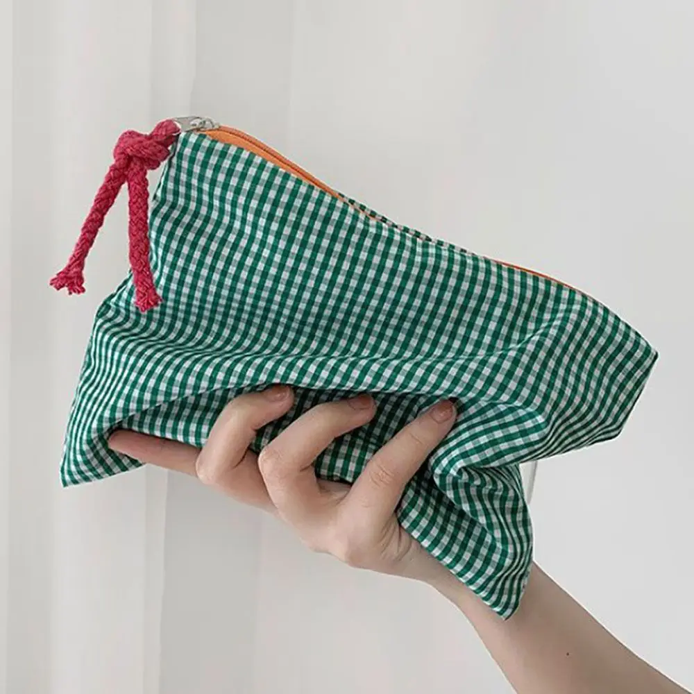 

High Quality Cotton&Linen Cosmetic Bag Large Capacity Stationery Organizer Toiletry Bag Portable Travel Organizer Pencil Pouch