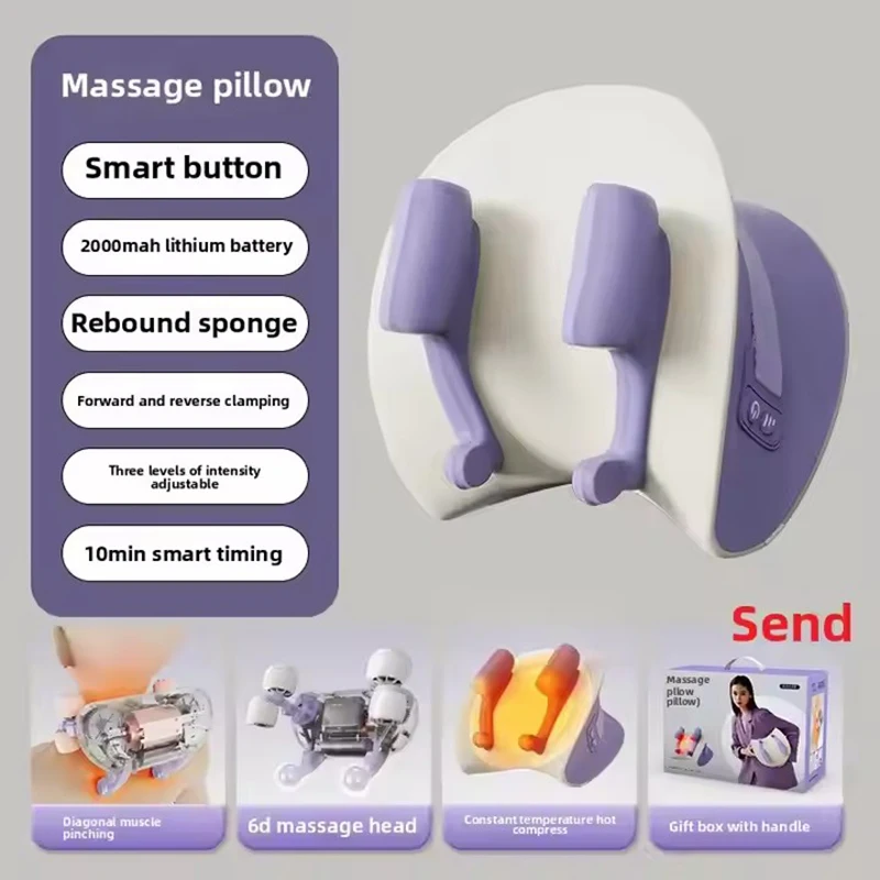 SPA Portable Pillow Massager Lazy Person Leading Shoulder Professional Super Strong Electric Neck Massage Pillow Type Massage