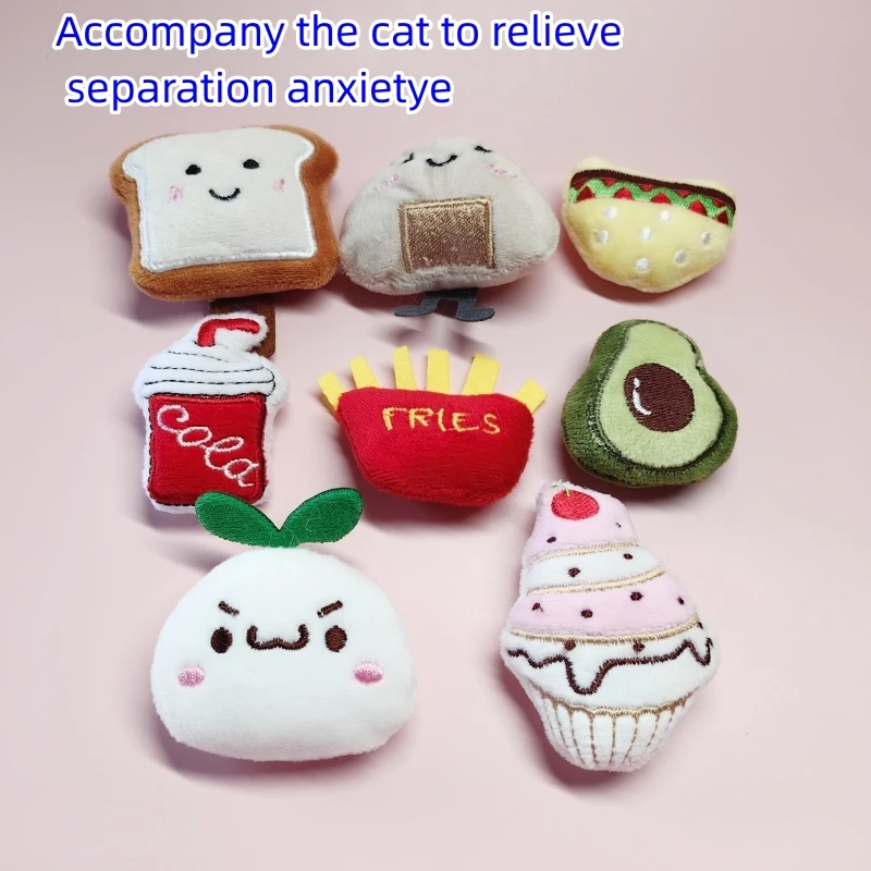 Pet Plush Toy Set Cat Toy With Catmint Kitten Plush Catnip Toy With Scent Cat Mini Catnip Toy Teeth Chewing Grinding Pet Supply