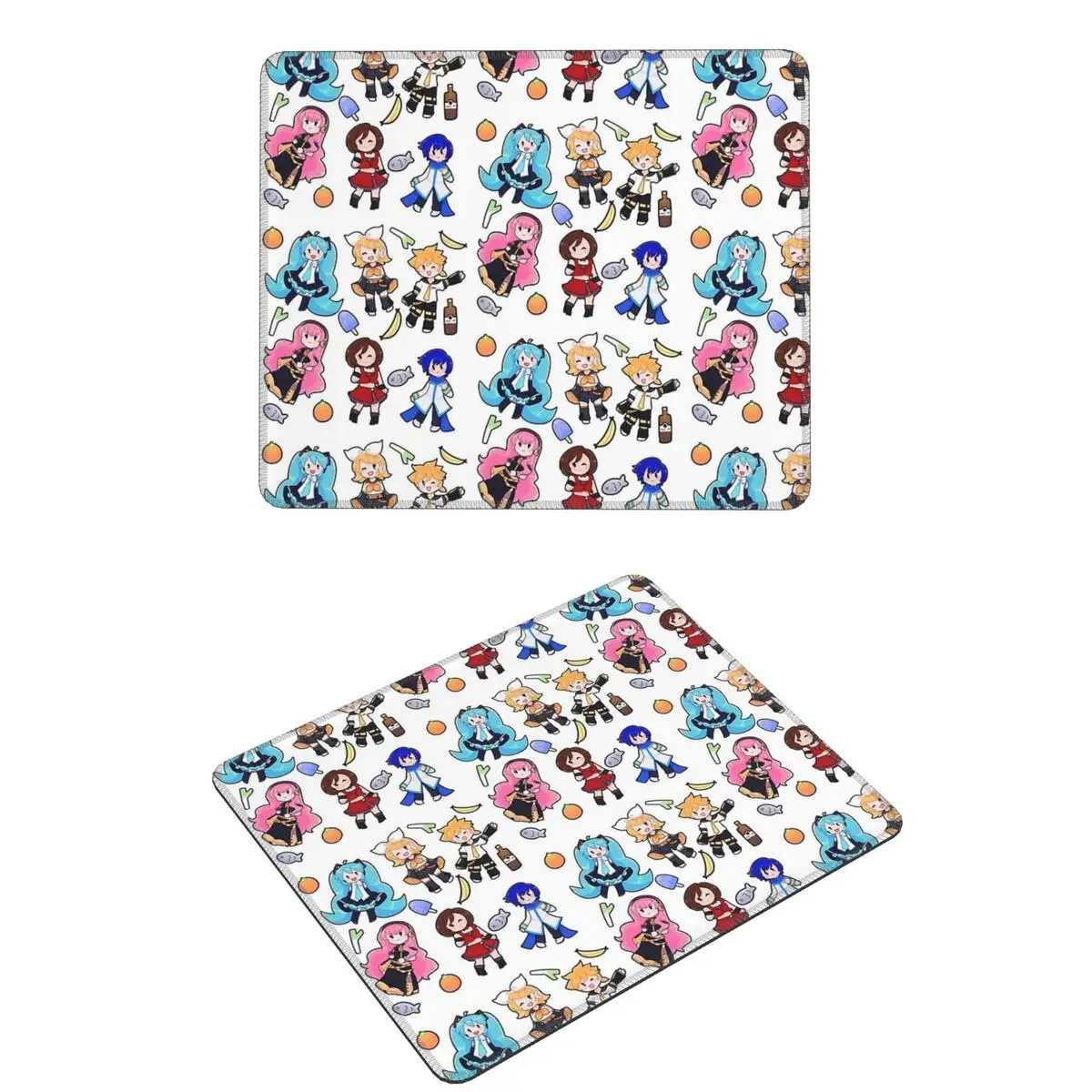 ボーカロイドちびカオス！-マウスパッド-コンピューターキーボード-マウスマット-ゲーマー-ラップトップデスクマット-オフィステーブルマット