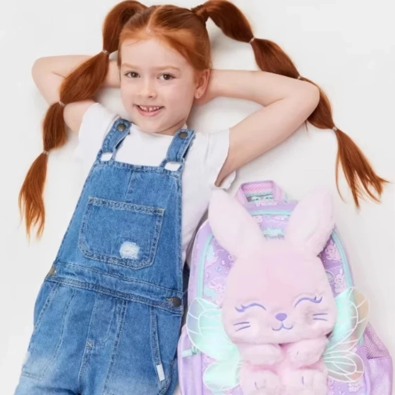 

Australian Smiggle Angel Rabbit Backpack Primary School Cartoon Backpack Lower Grade Backpack Outdoor Leisure Bag