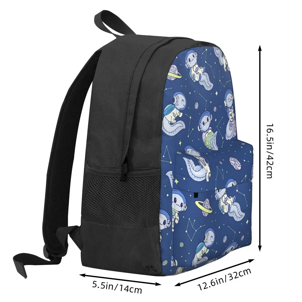 Just A Girl Who Loves Axolotls Space Axolotl Pattern Backpack56 Backpack Student BookBag Children School Bag Laptop