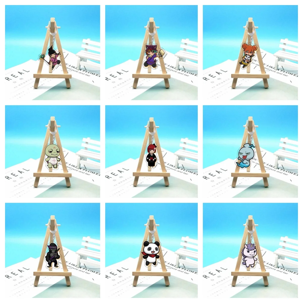 

Anime"Shinobanai! Crypto Ninja Sakuya"6CM Acrylic keychain Cute Backpack Accessories Decor Gifts Birthday Present