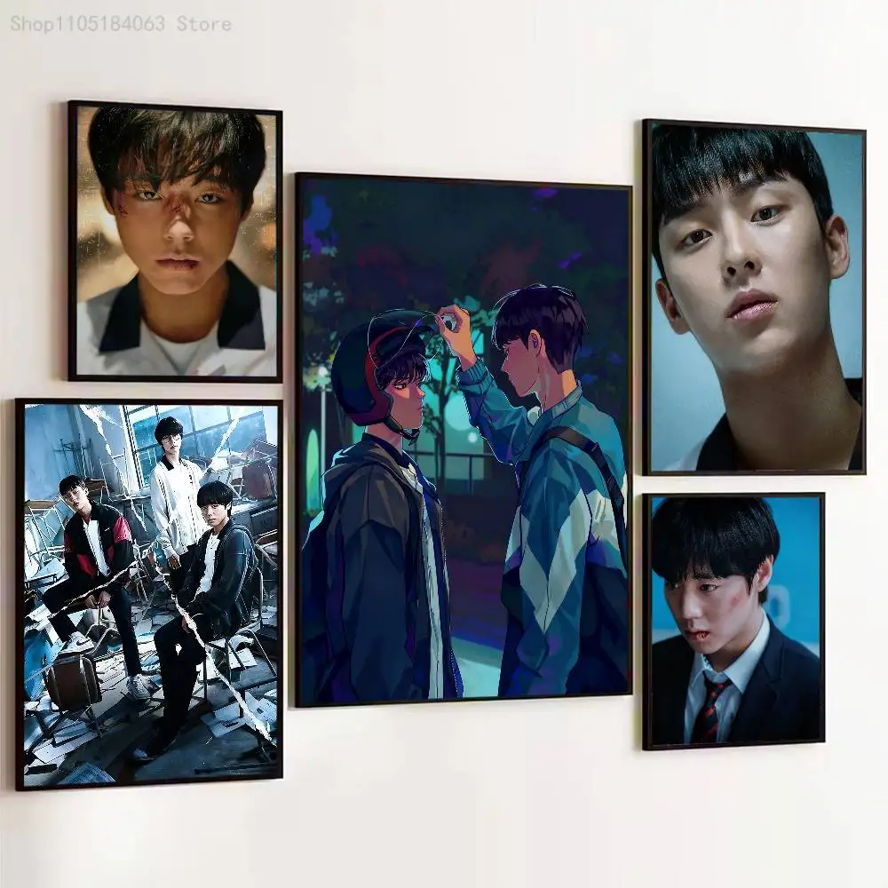 

W-Weak Si-eun Su-ho J-Ji hoon H-Hero Poster Prints Wall Art Picture Painting Gift Living Room Restaurant Bar Large Dec Sticker