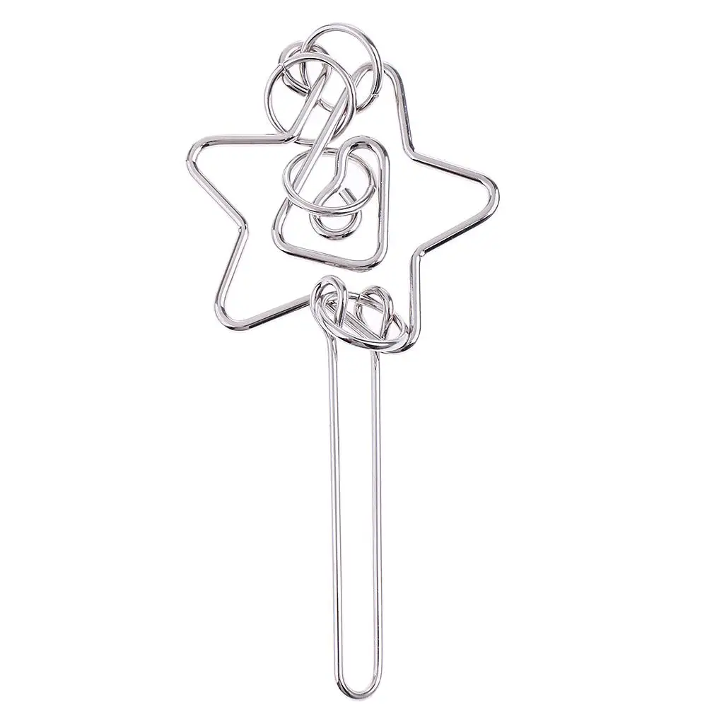 클래식 금속 링 잠금 퍼즐 게임 IQ&EQ 두뇌 티저 장난감 교육 선물