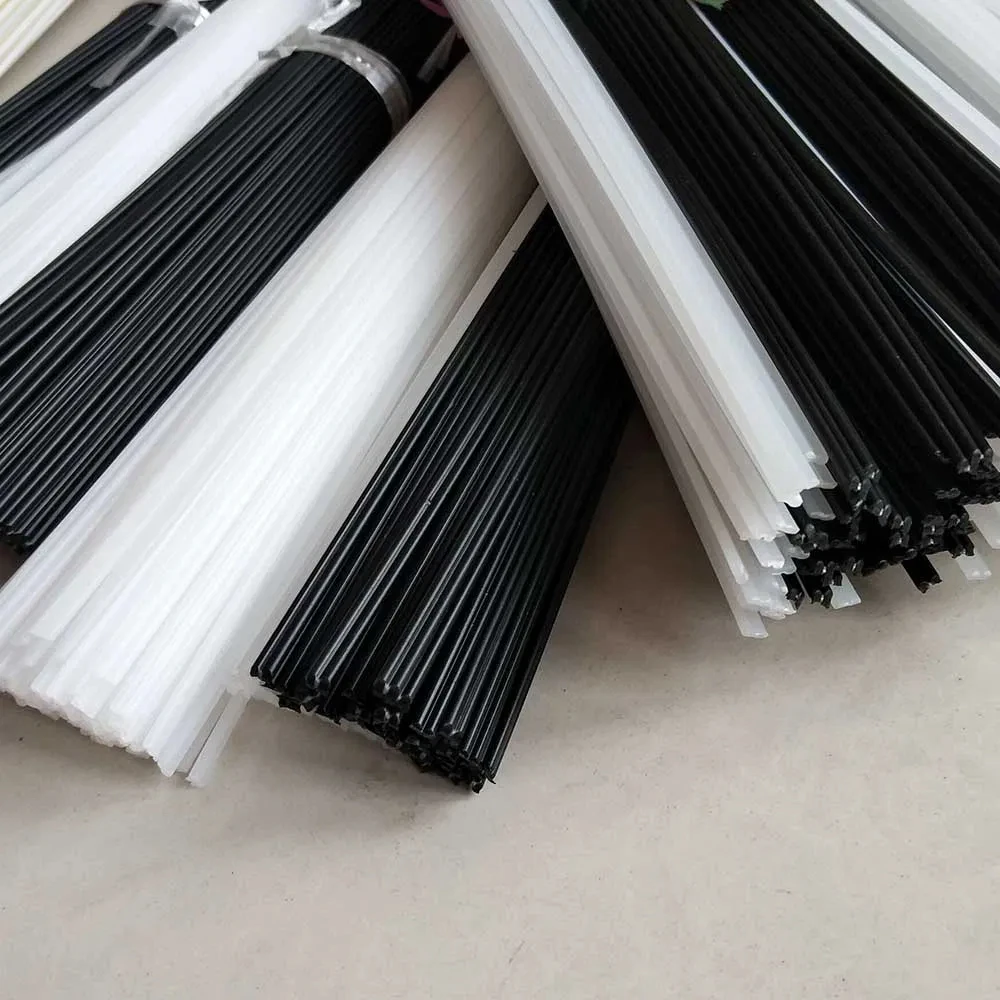 

10M Gray White Black 4mm Round PP Plastic Welding Rods for DIY Repair