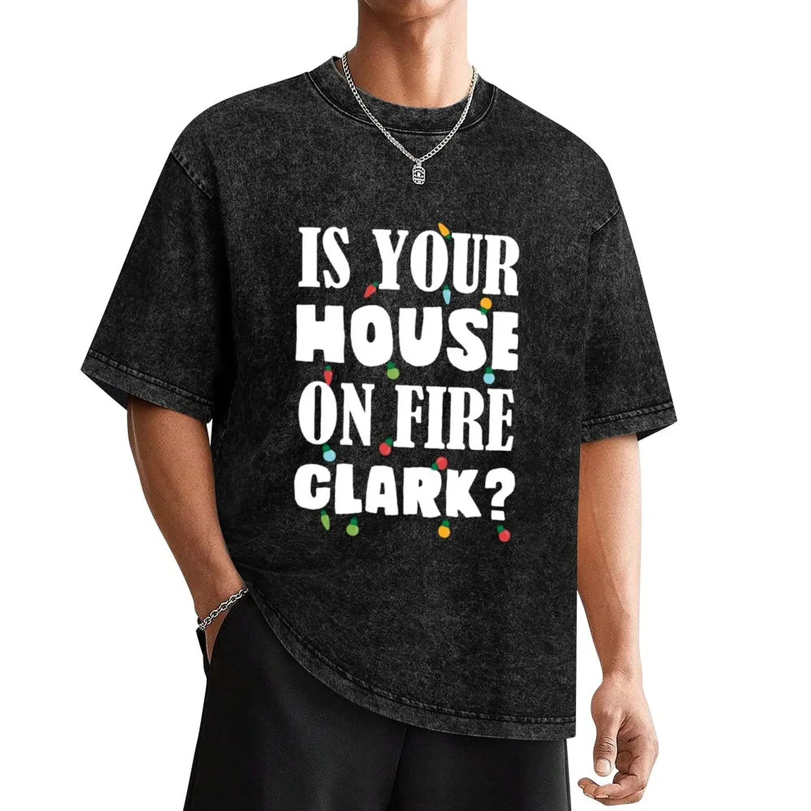 Is your house on fire Clark? T-Shirt for a boy plain cotton graphic tees plus size clothes funny t shirts men