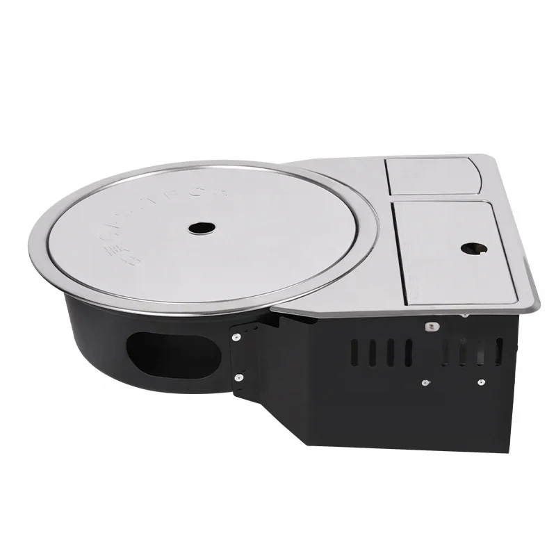 Korean Commercial Desktop Embedded Bbq             Grill Smokeless Indoor Outdoor Stainless Steel Barbecue