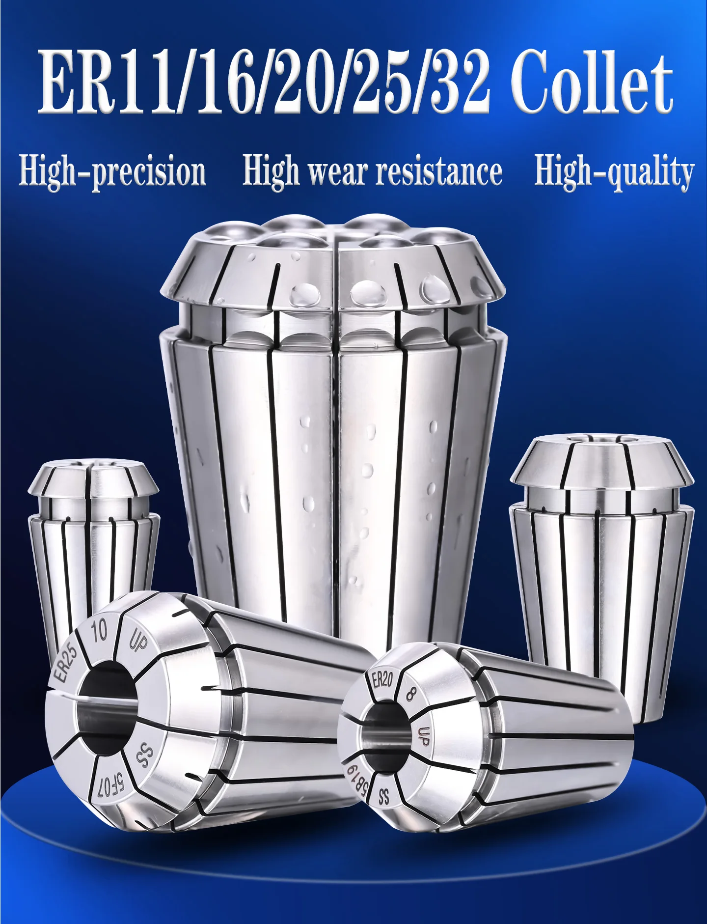 BYGD BT30 BT40 BT50 Hochpräzise 0,002mm Edelstahl ER11 ER16 ER20 ER25 ER32 Spannzangenfutter ER Werkzeughalter ER Verlängerungsstange – Detail 5