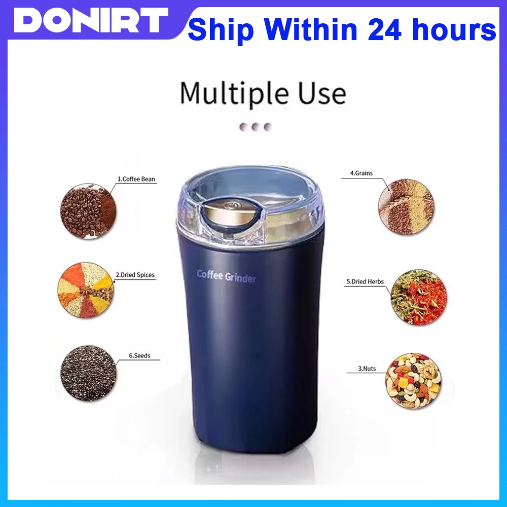 

2024 New Small Electric Grinding Machine Grain Grinder Coffee Grinder Stainless Steel Nuts Beans Grains Mill Herbs for kitchen