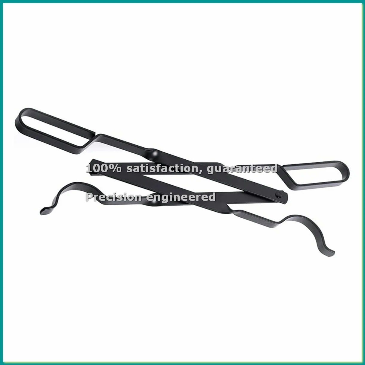 26Inch Long Firewood Tongs Log Grabber for Fire Pit Campfire Bonfire Fireplace Heavy Duty Wrought Iron-A14I