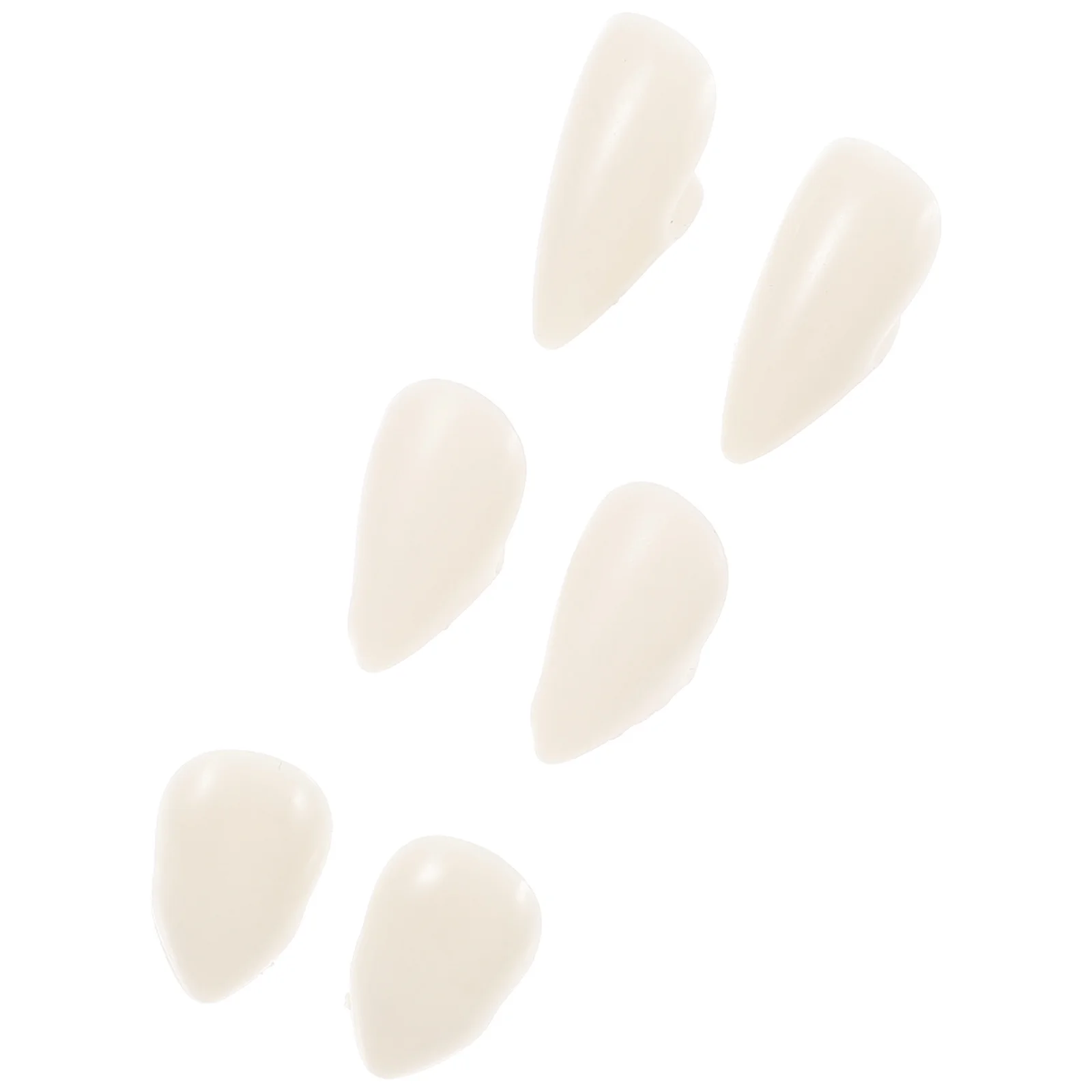 

3 пары накладных вампирских клыков 13 мм, 15 мм, 17 мм для Хэллоуина, косплея, реквизит для вечеринок, зубные протезы, для розыгрышей, новинка