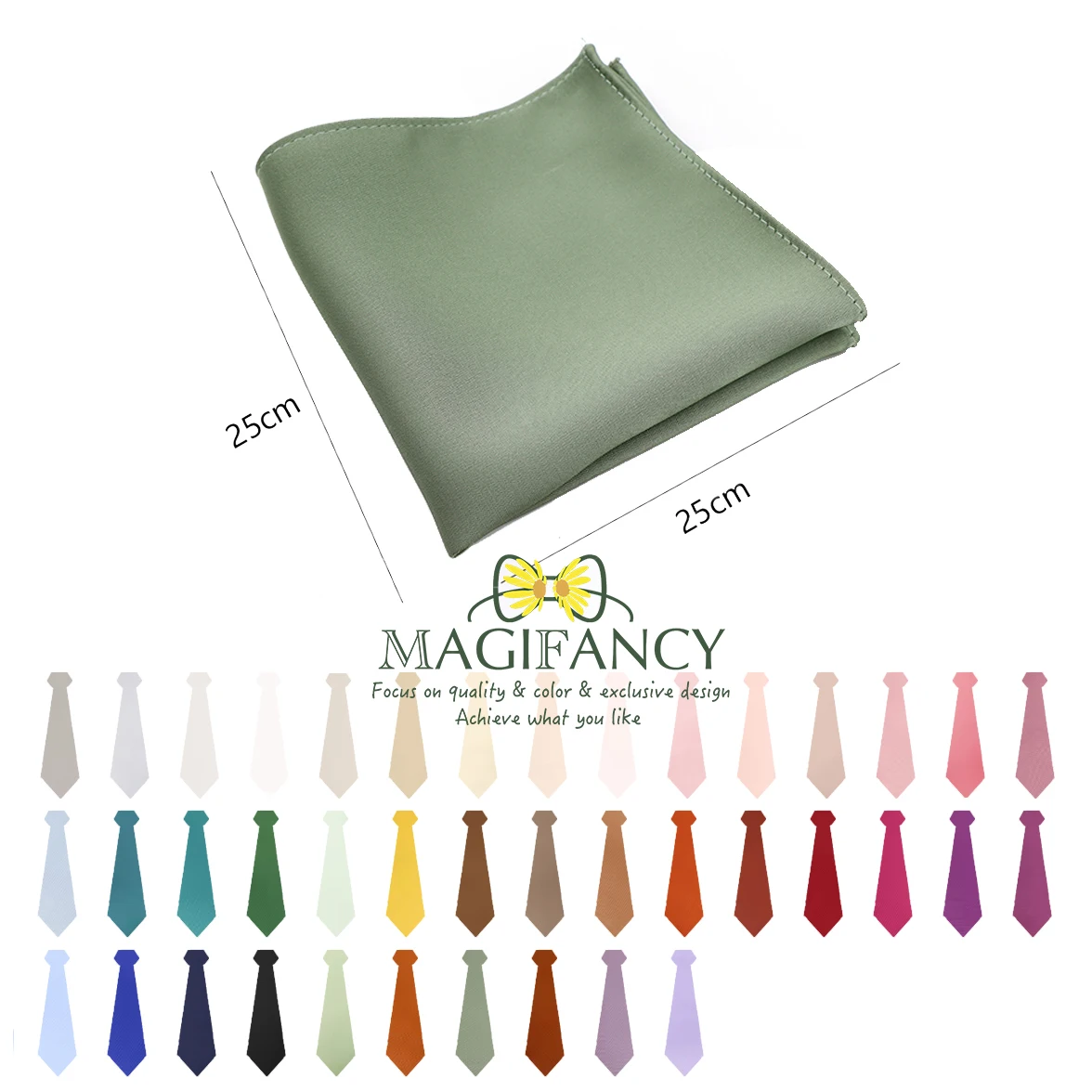 MAGIFANCY 40 ألوان الصلبة ماتي منديل الأعلى الساخن البوليستر جيب مربع حكيم الأزرق الوردي الرمادي الرجال بدلة الزفاف الإكسسوارات هدية