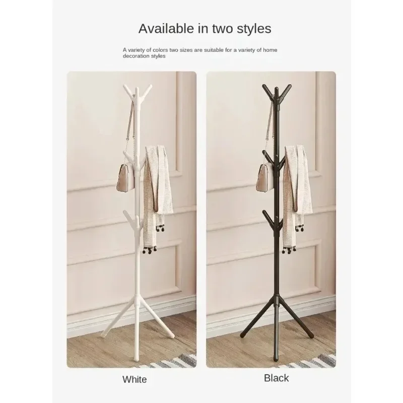 Multi-functional Fashionable and Practical Rotatable Solid Wood Coat Rack Easily Storing Clothes and Creating A Comfortable Home