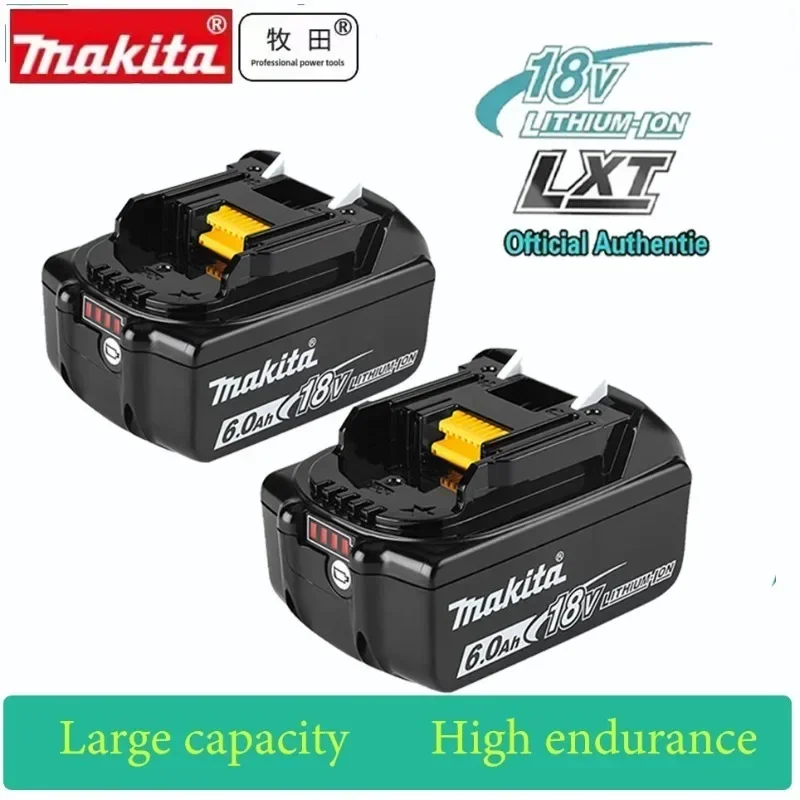 New original rechargeable 18V6.0Ah lithium battery, Makita battery, 18V BL1840, BL1830, BL1850, BL1850B Makita tool battery