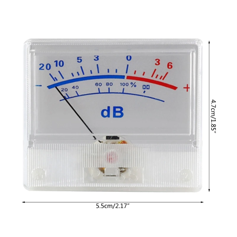 Upgraded Level Meter Level Header VU Meter Level Meter Power Amplifier Meter Yellow Backlit for Home