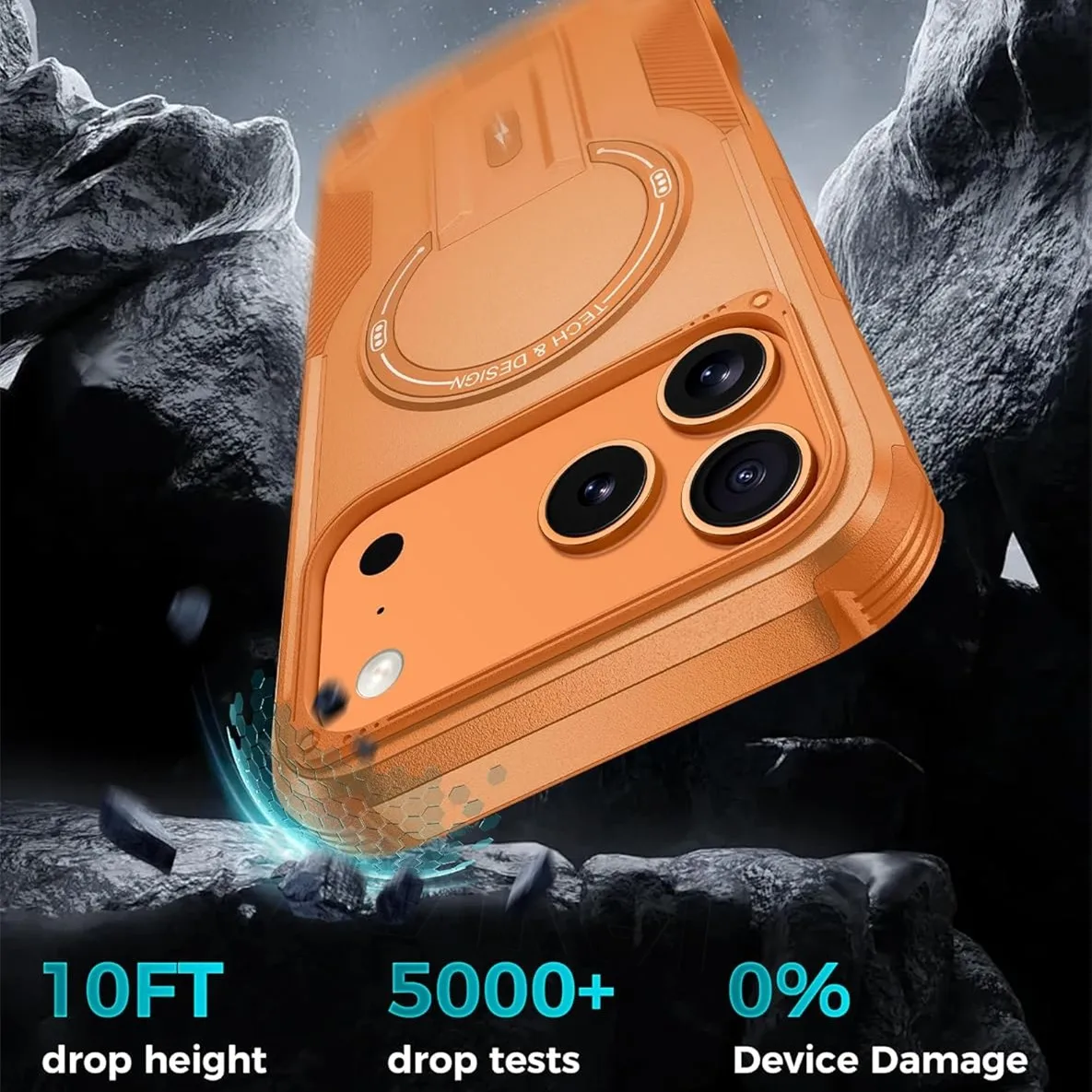 حافظة Magsafe ذات دعامة غير مرئية لهاتف آيفون 17 برو ماكس حامل شحن لاسلكي مغناطيسي لهاتف آيفون 17 برو #2