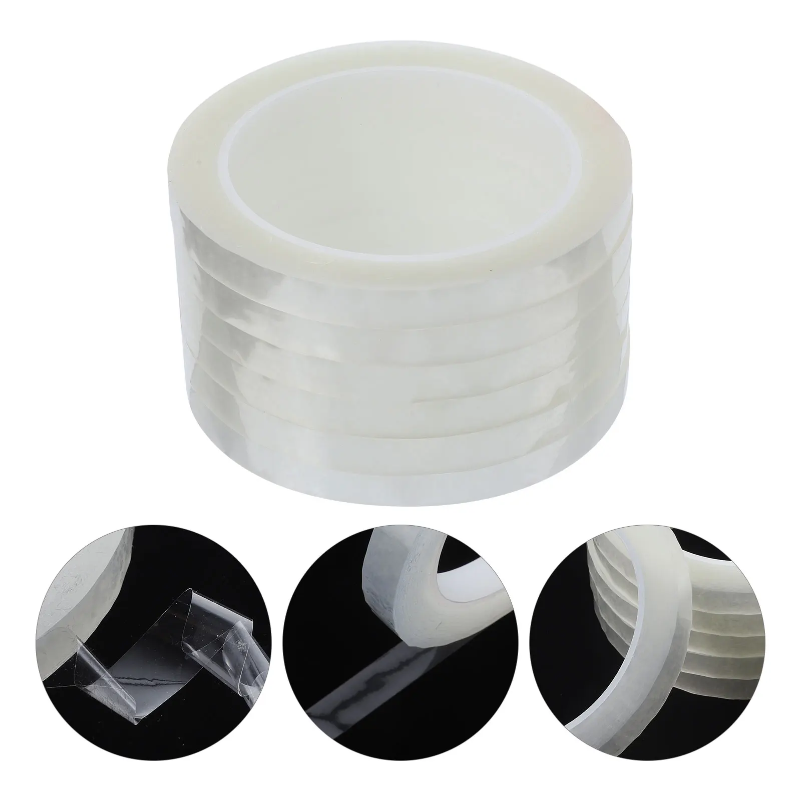 

6 Rolls Stem Wrapping 66M Clear Bouquet Wrap Arrangement Supplies For Wedding Crafts Wreath Making Floral Craft Flower Fixing