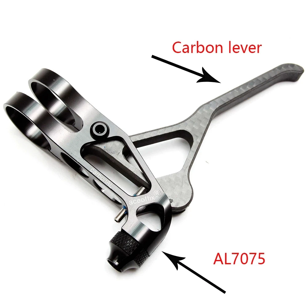 Aceoffix 초경량 52g 접이식 자전거 카본 브레이크 레버 자전거 액세서리
