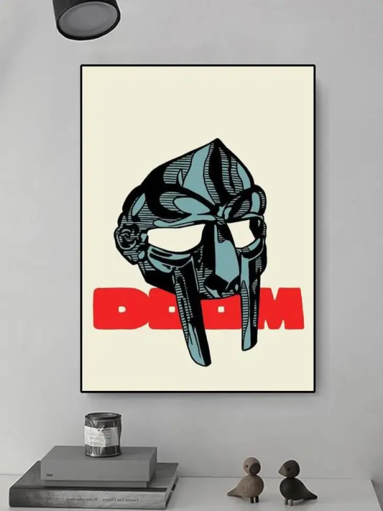 MF Doom Hip Hop Rap Canvas Painting Poster for Home Decor living room wall art for bed room