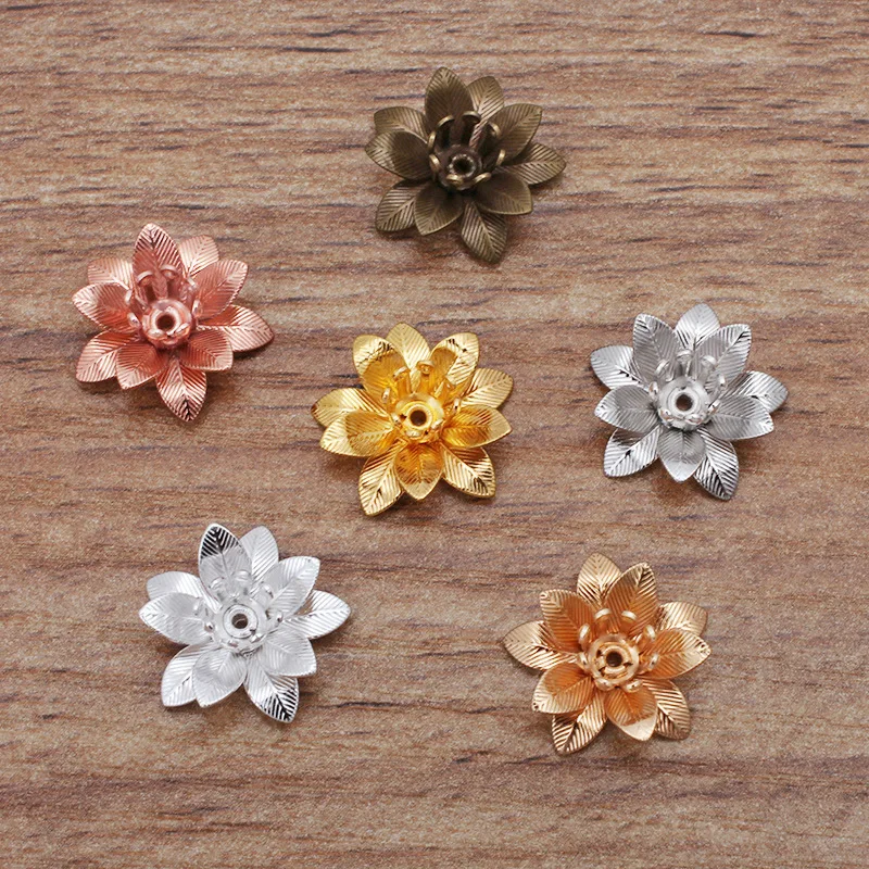 BoYuTe Metal Brass Flower Findings Diy Jewelry Making Accessories Factory Wholesale