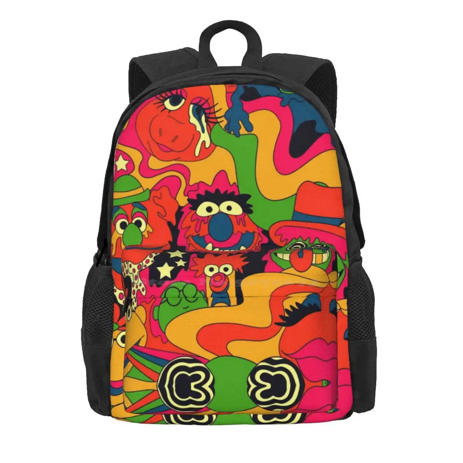 Mopets mochila escolar de moda, bolsos psicodélicos Groovy Retro de los años 70, gran oferta