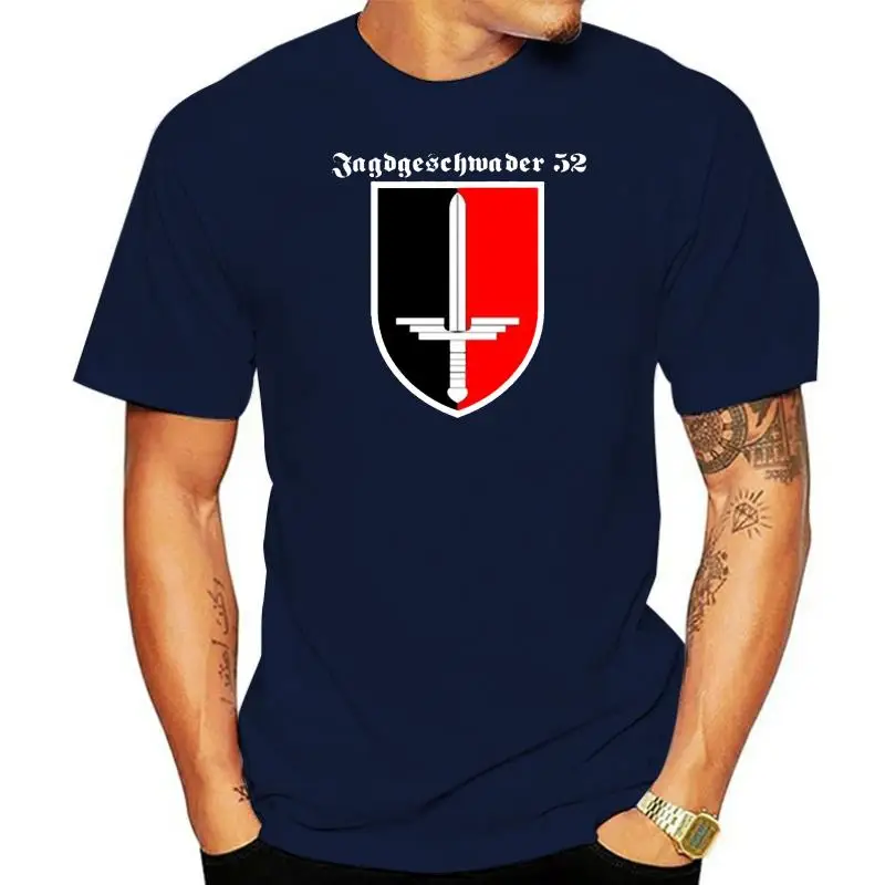 New Cotton Tee Shirt JG 52 Jagdgeschwader Luftwaffe Deutschland Erich Hartmann - T Shirt Summer T-shirt