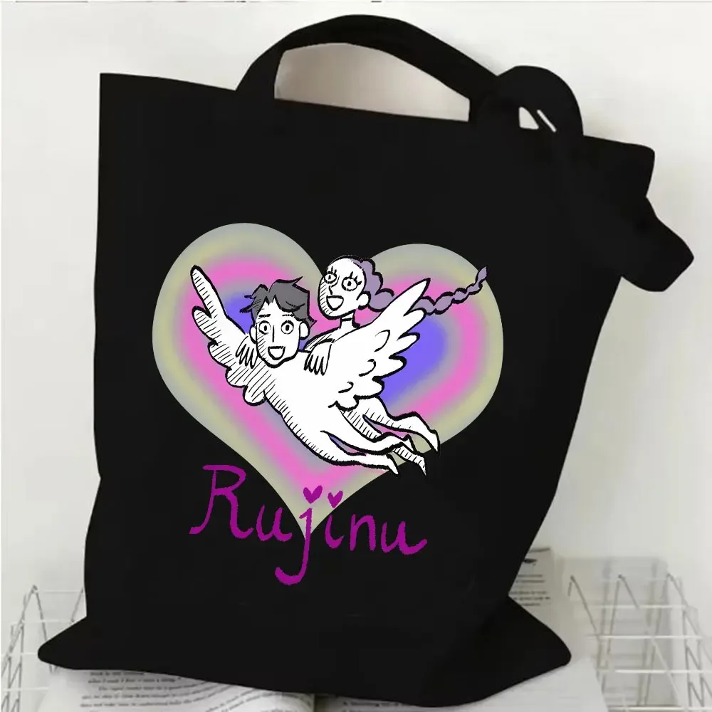 

KPop Demon Hunters Merch Tote Новые сумки на ремне с логотипом Унисекс Модная повседневная холщовая сумка
