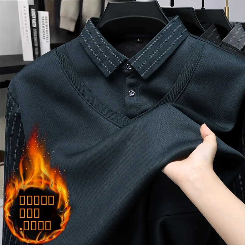 

Зимний трикотаж Thiened Fce, мужская база irt Dad Sle Warmth Daily Long Sve, мужская мода среднего возраста и ly