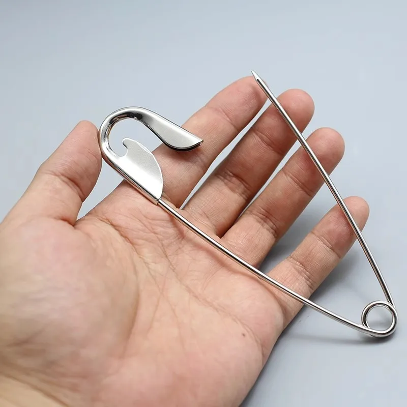 1 قطعة دبابيس كبيرة الموضة للملابس السلس المعادن ستار دبابيس الأمان الجينز فستان وشاح مقاطع الشعر للنساء دبابيس بروش قابل للتعديل #6