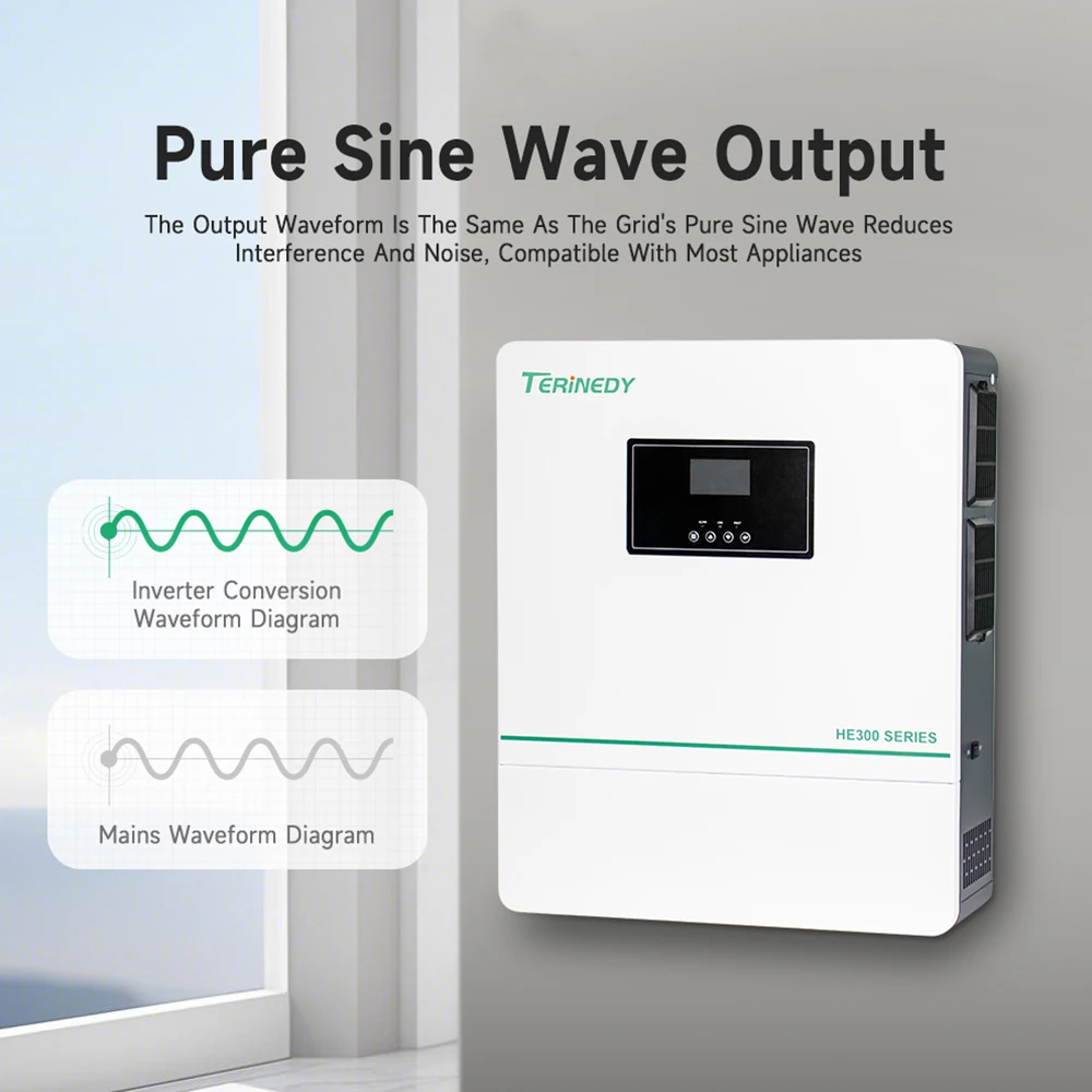11kW 48V Single-Phase Hybrid Inverter 2 MPPT Channels Solar Storage System Pure Sine Waves App Monitoring Safety Features