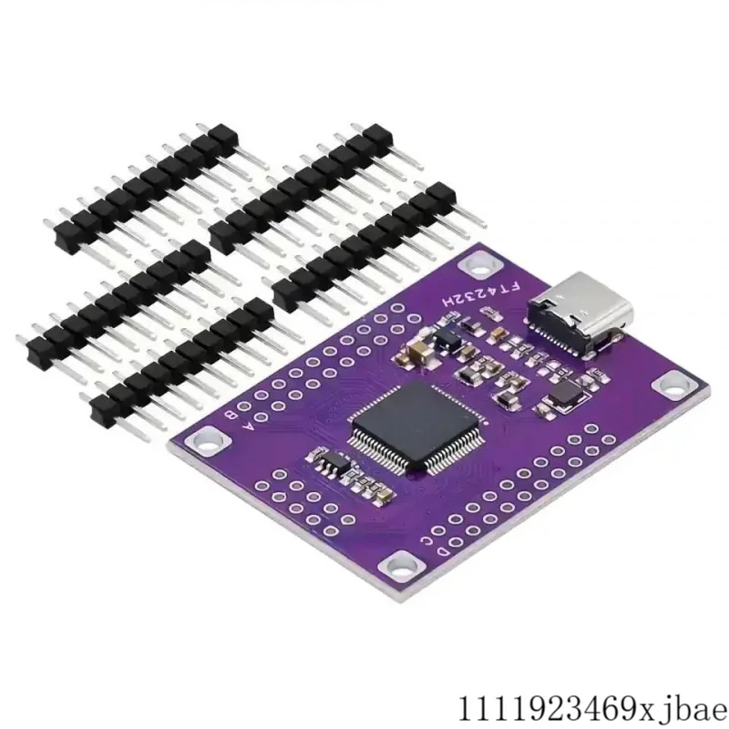 FT4232HL 4-Channel Type-C to Serial Module, USB to UART/SPI/I2C/JTAG/RS232/RS485/RS422 Multi-Function Board