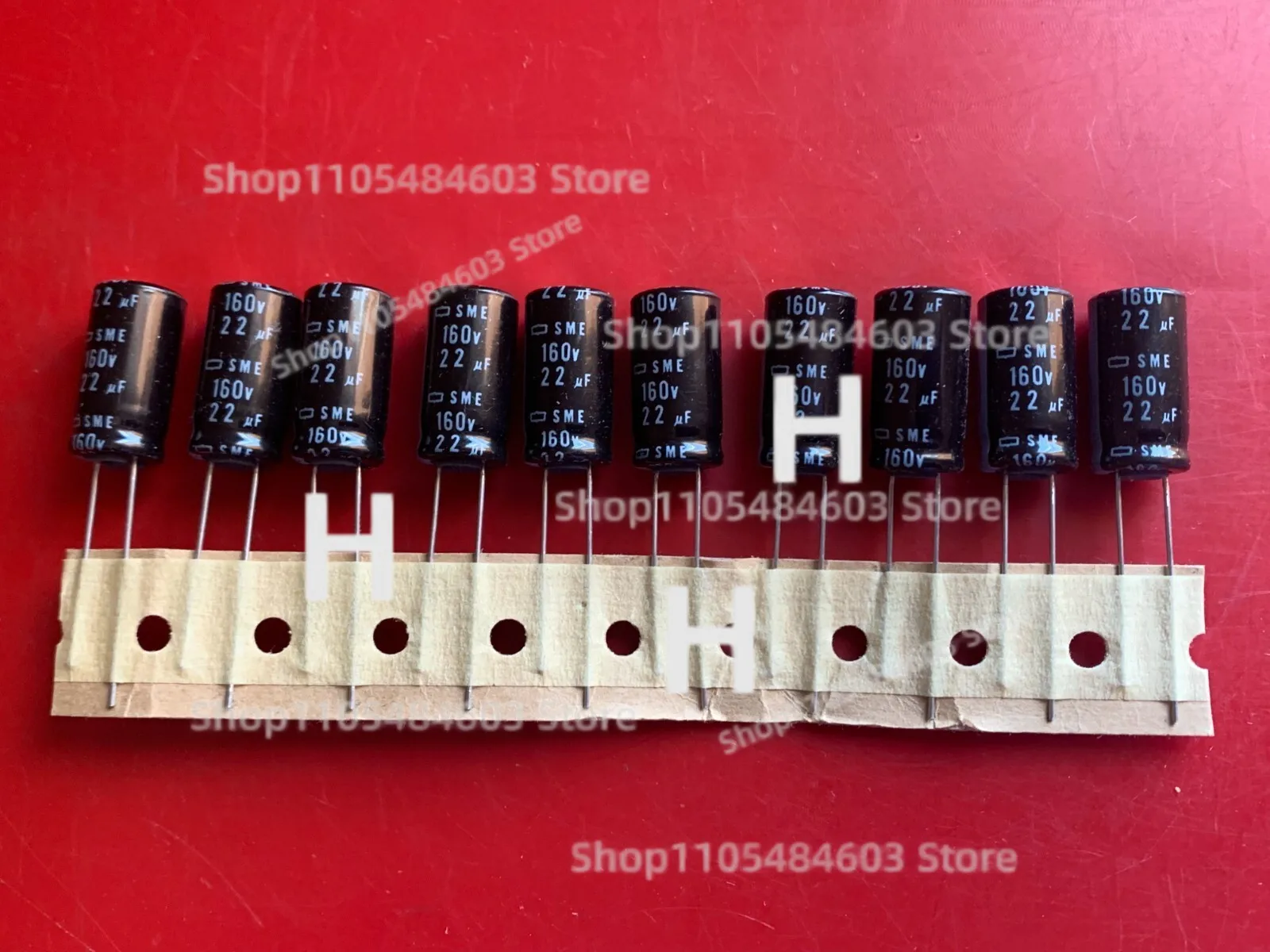 10x SME160VB22M10X20 PARA NIPPON CHEMI-CON CAP 22UF 160V RADIAL 85'