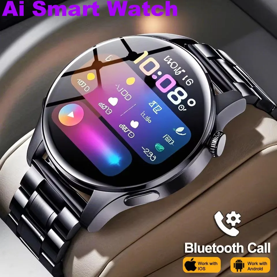 

Новинка для умных часов, мужские полноэкранные GPS, спортивные часы для фитнеса, мужские водонепроницаемые умные часы с пульсометром, Bluetooth-вызовом, женский ремешок