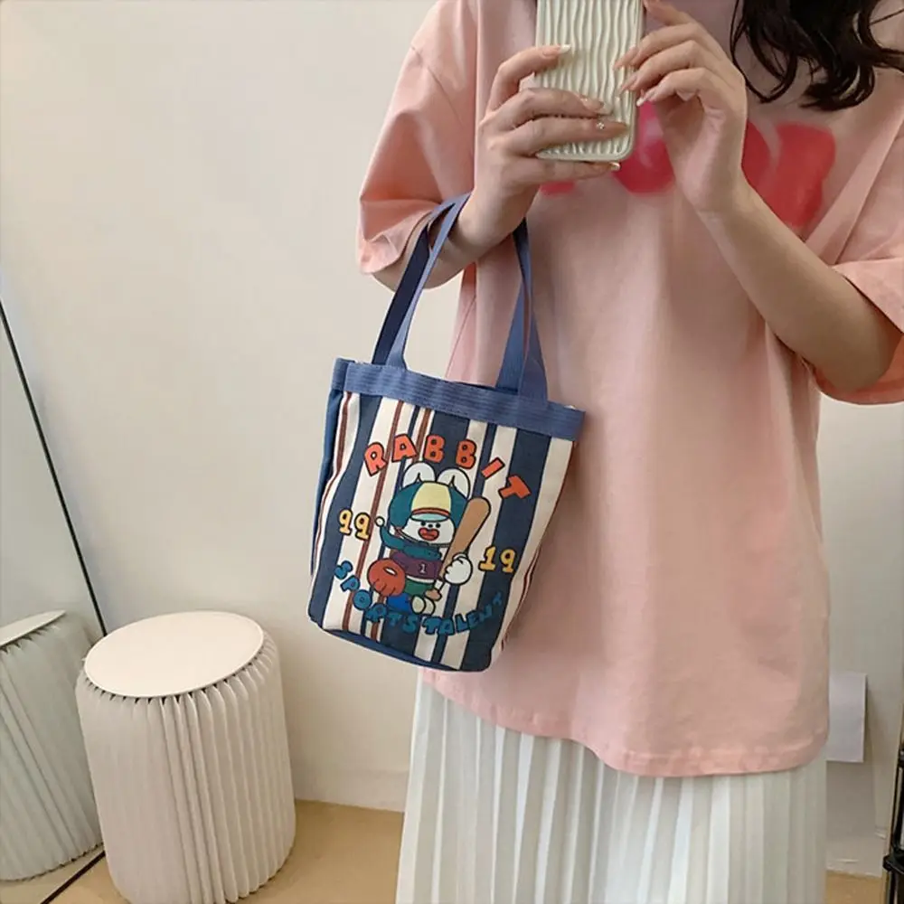 

Cosmetic Bags Large Capacity Canvas Travel Wash Bags Dogs Letter Korean Mummy Bags Women Tote Bags Rabbit Cartoon Handbags