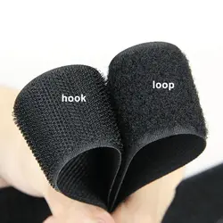 1meter/pair 20mm-50mm Black White Fastener Tape Hook and loop Strips Magic Nylon Velcros No Glue Cable Ties Sewing Accessories