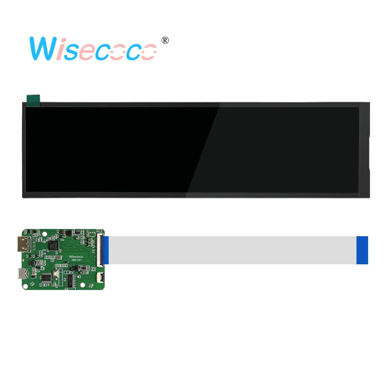 Wisecoco 8.8 بوصة شاشة ثانوية IPS 1920x480 شاشة الكريستال السائل شريط طويل وحدة المعالجة المركزية GPU مراقبة درجة الحرارة لراسبيري Pi Aida64