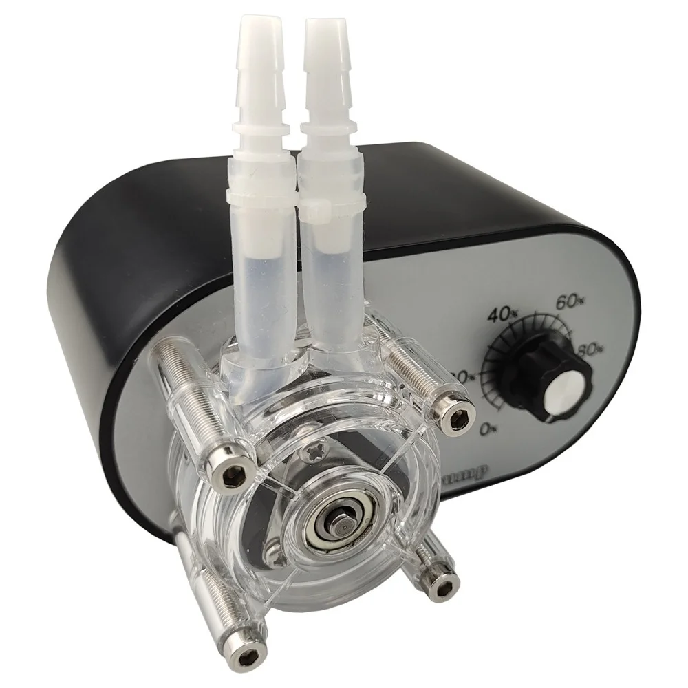 110V/220V An ti-Co rro sion High Flow Peristaltic Pump Self-Priming Adjustable Speed Titration Pump 114-500ml/min for Lab Use