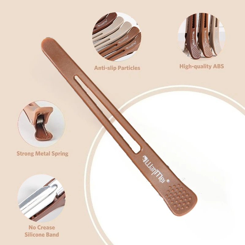 WANMEI Salon Alligator Hair Clips Traceless Hairdressing Clips Claws Section Barbershop Beauty Styling Tools Hairpin Accessories