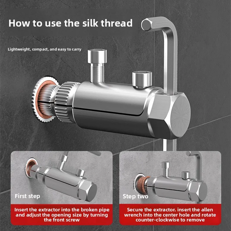 New Multi-function Broken Bolt Extractor Pipe Faucet Thread Remover