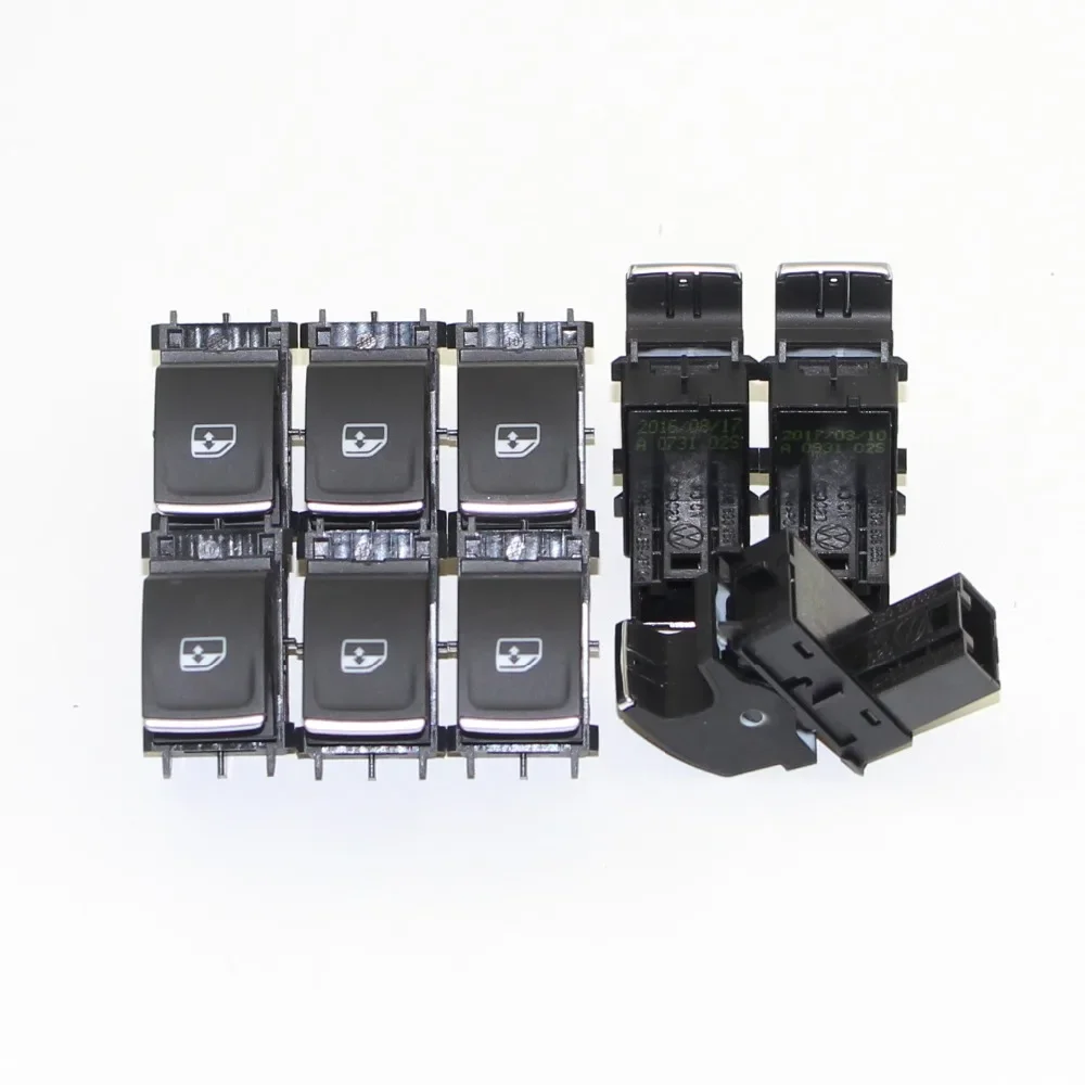 

9Pcs VW Golf GTI R VII MK7 Passenger Side Window Switch Button 5G0 959 855 F 5G0959855F 5G0 959 855F 5GG959855A 5GG 959 855A