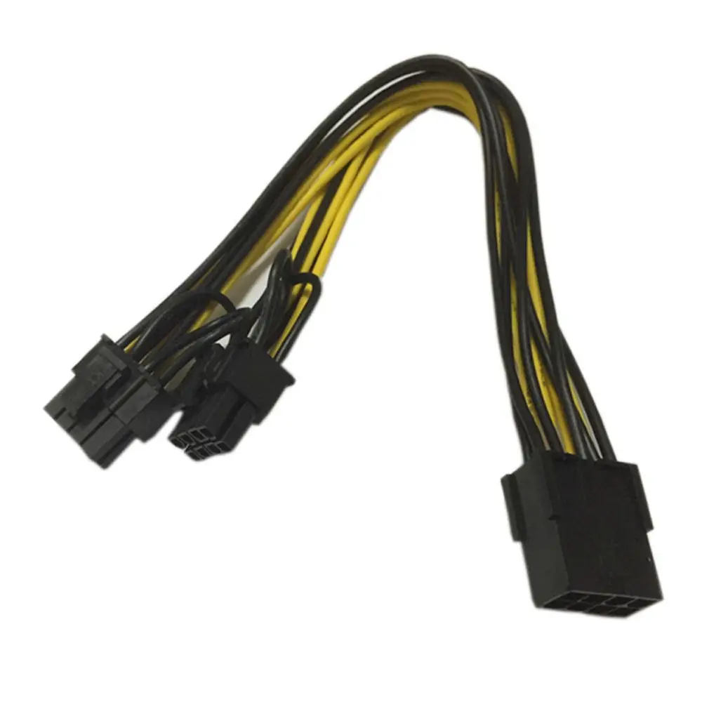 Cabo divisor de cabo de alimentação da placa-mãe, cabo de placa gráfica de linha de alimentação, cabo divisor gpu de 8 pinos para duplo 8 pinos 8 pinos para duplo 6 + 2 pinos