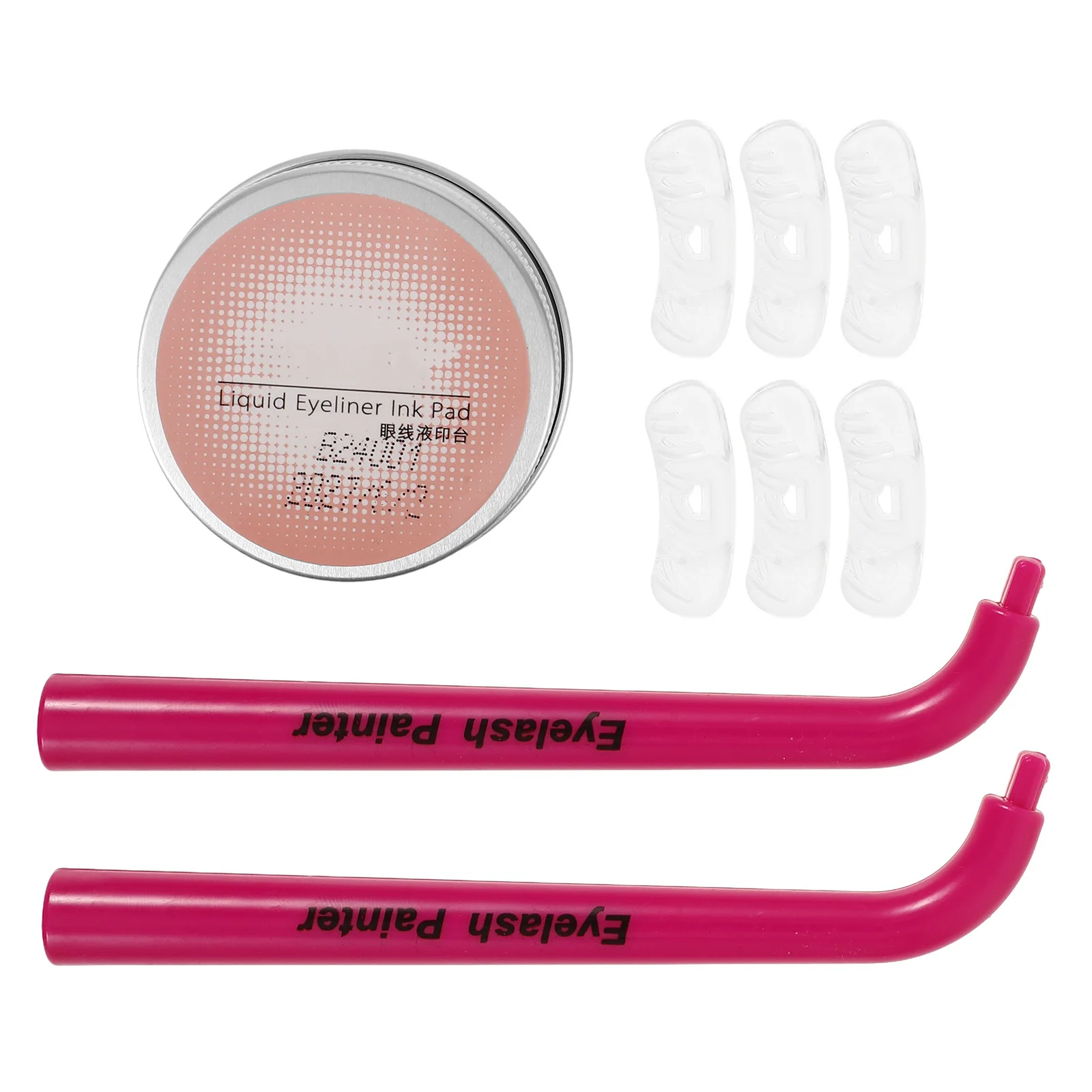 1 مجموعة رمش الاستنسل قابلة لإعادة الاستخدام دائم رمش ختم ماكياج أداة السفلى جلدة ختم العين ماكياج مساعد Stamps للنساء